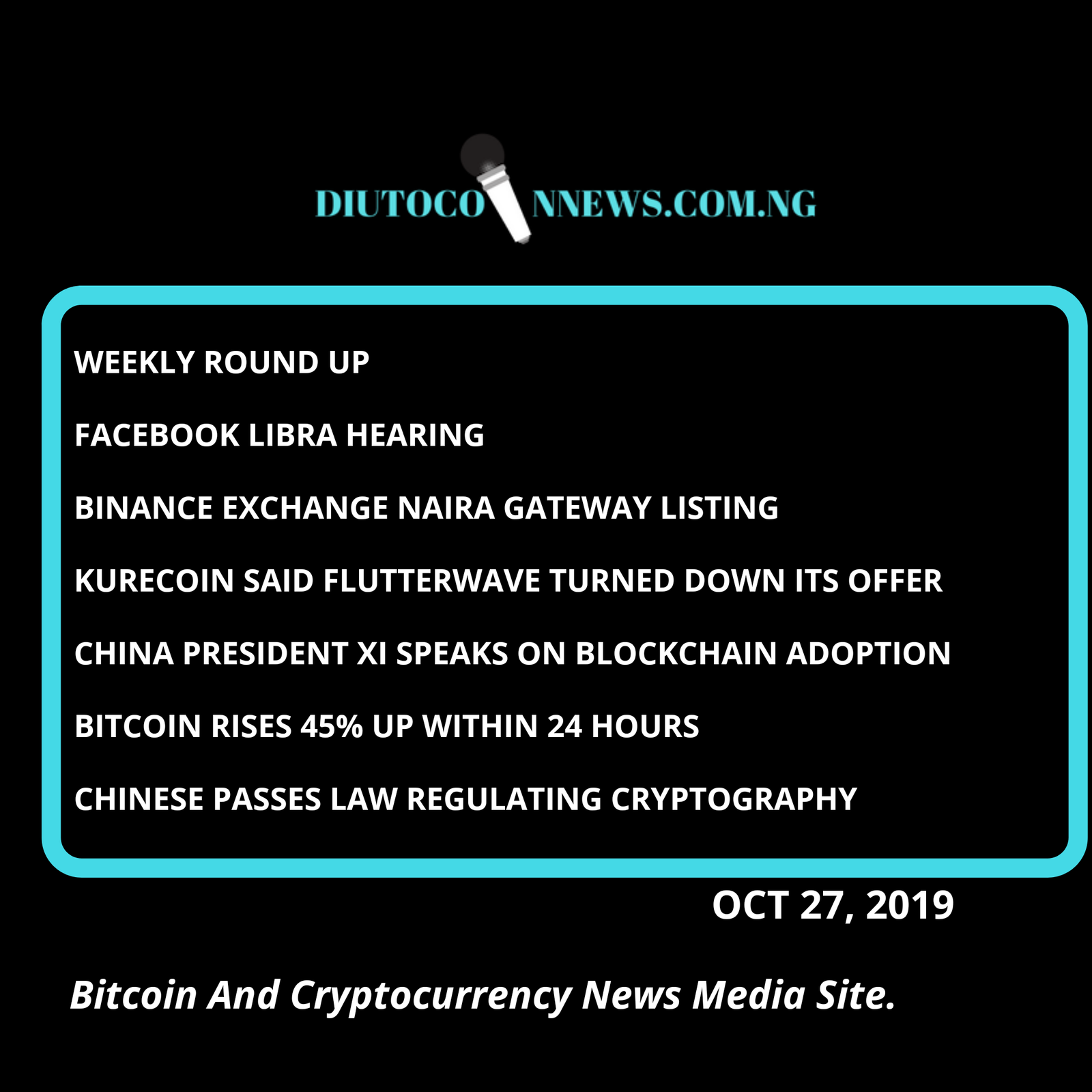 Weekly News Overview On Cryptocurrency News.