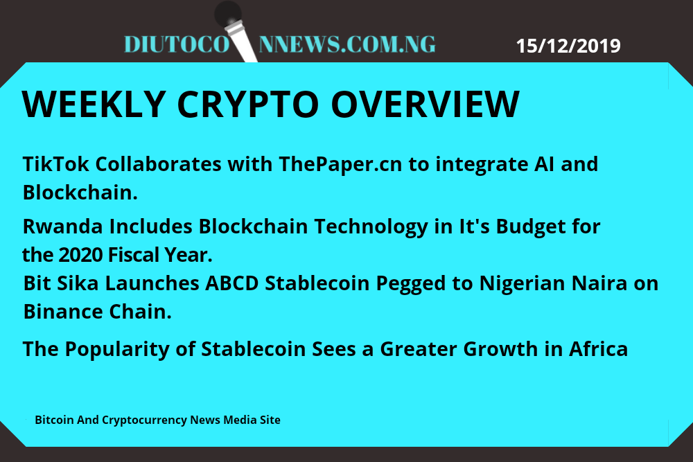 Weekly Crypto Overview: The popularity of Collateral Loan Coin Grows in Africa