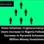 Ponzi Schemes: Cryptocurrency Wallet Users Increase in Nigeria Following the Increase in Pyramid Schemes Like Million Money Investment.