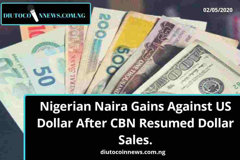 Nigerian Naira Gains Against US Dollar After CBN Resumed Dollar Sales.