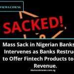 Mass Sack in Nigerian Banks; CBN Intervenes as Banks Restructure to Offer Fintech Products to Grow Revenue.