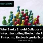 Why Nigeria Banks Should Collaborate With Fintech Including Blockchain Powered Fintech to Revive the Economy. 