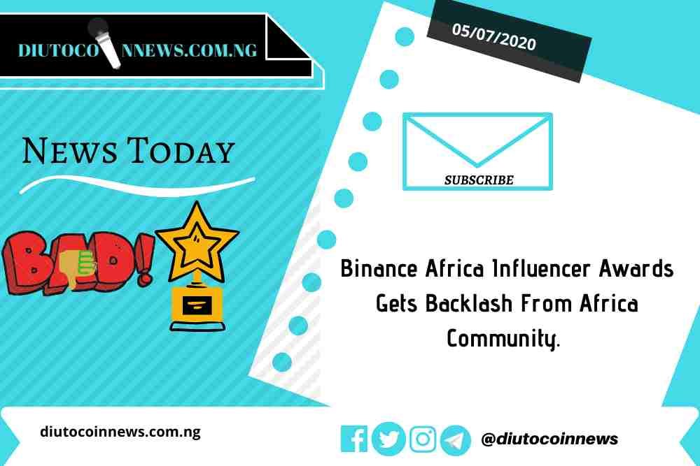 Binance Africa Influencer Awards Gets Backlash From Africa Community. 