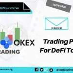 Trading of DeFi Tokens Across Centralized Crypto Trading Platform.